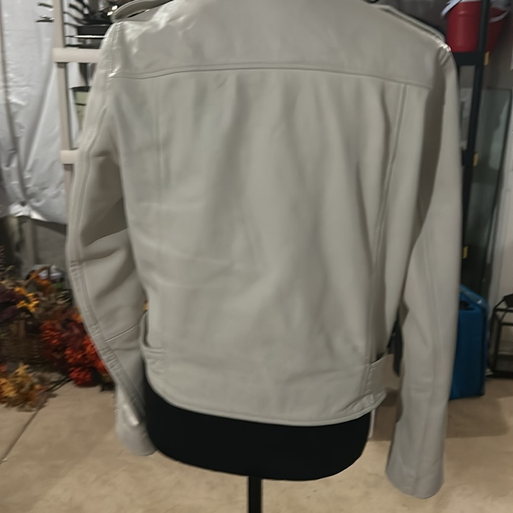 AQUA white leather jacket - Picture 4 of 4